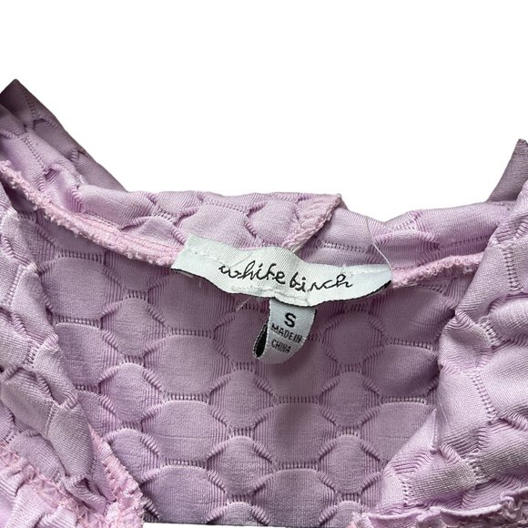 White Birch Honeycomb Lilac Full Zip Up Hooded Lightweight Jacket - Picture 3 of 9